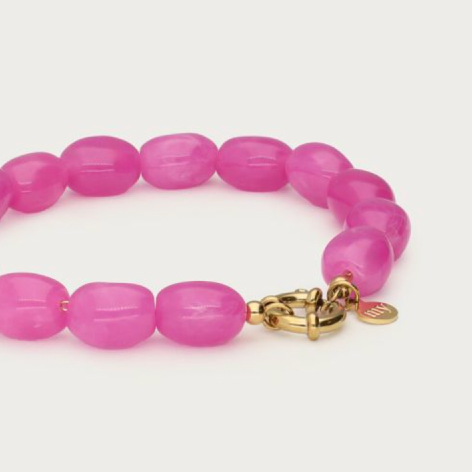 MY JEWELLERY MY JEWELLERY - Fuchsia kralenarmband