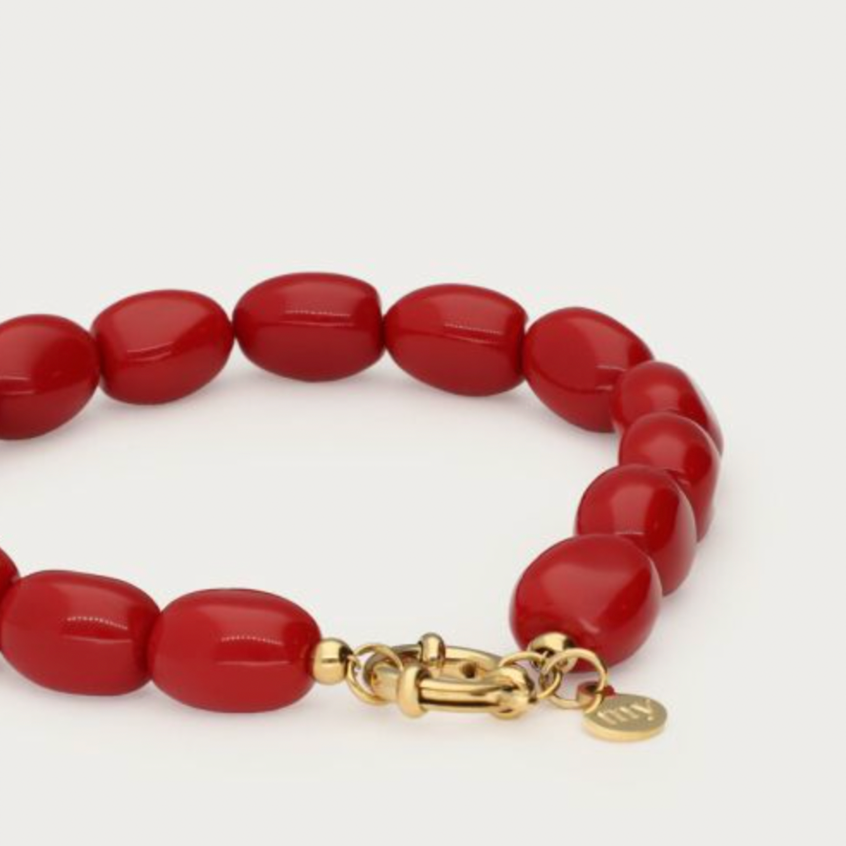 MY JEWELLERY MY JEWELLERY - Donkerrode kralenarmband