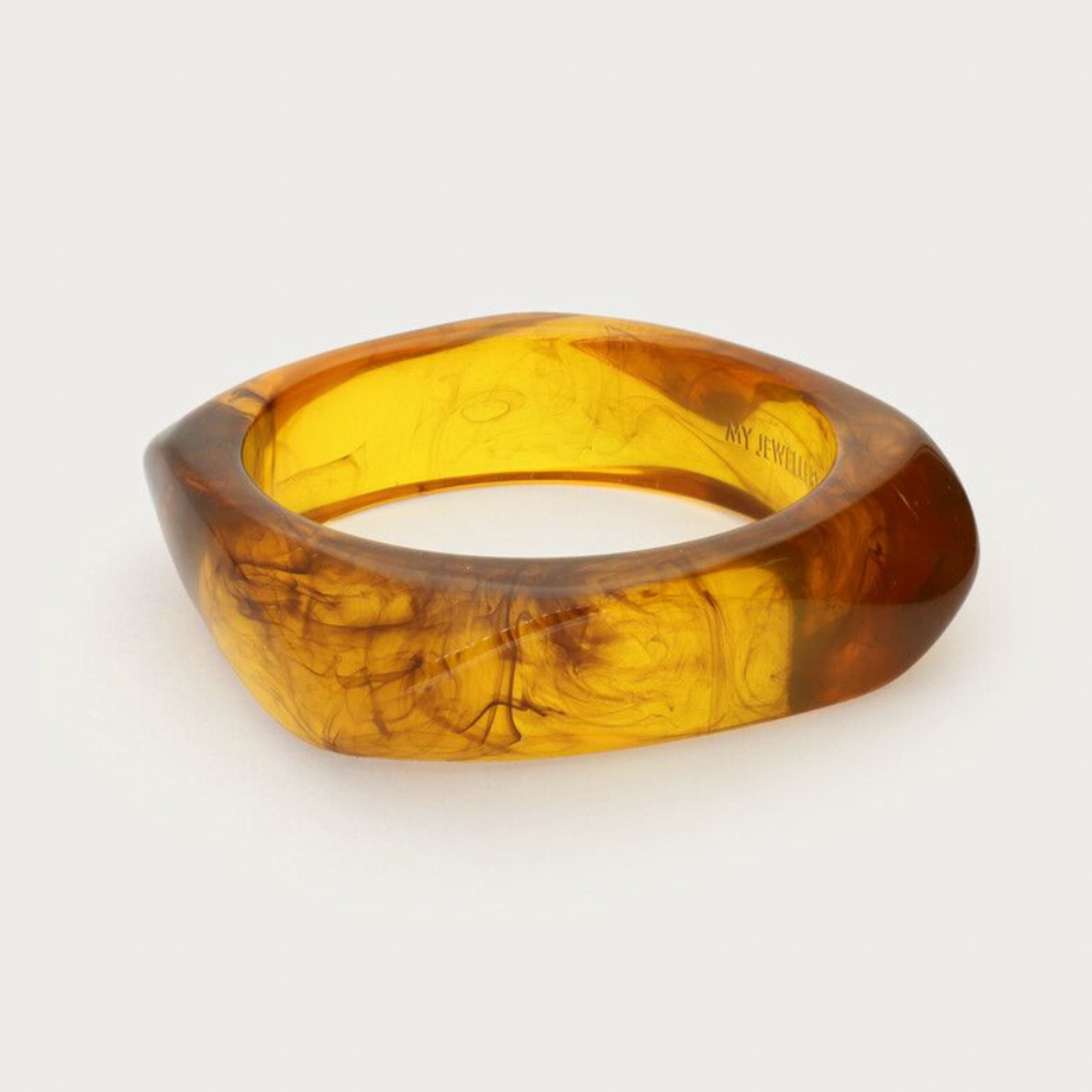 MY JEWELLERY MY JEWELLERY - Bruine melange resin bangle