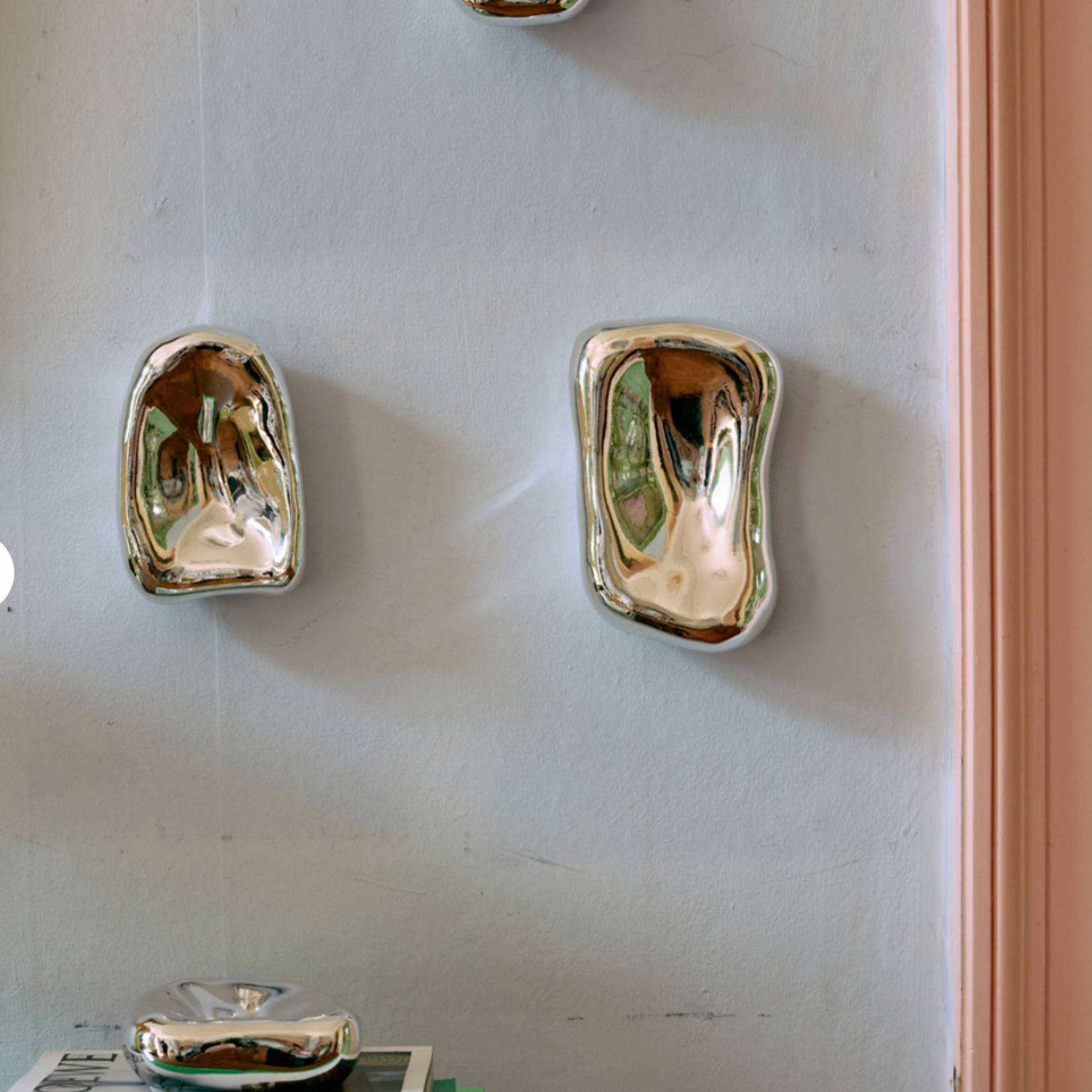 HKLIVING HKLIVING - Glazen sculptuur, chroom set van 4 AWX0014