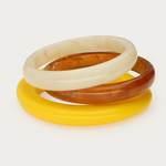 MY JEWELLERY MY JEWELLERY - Gele resin bangle set