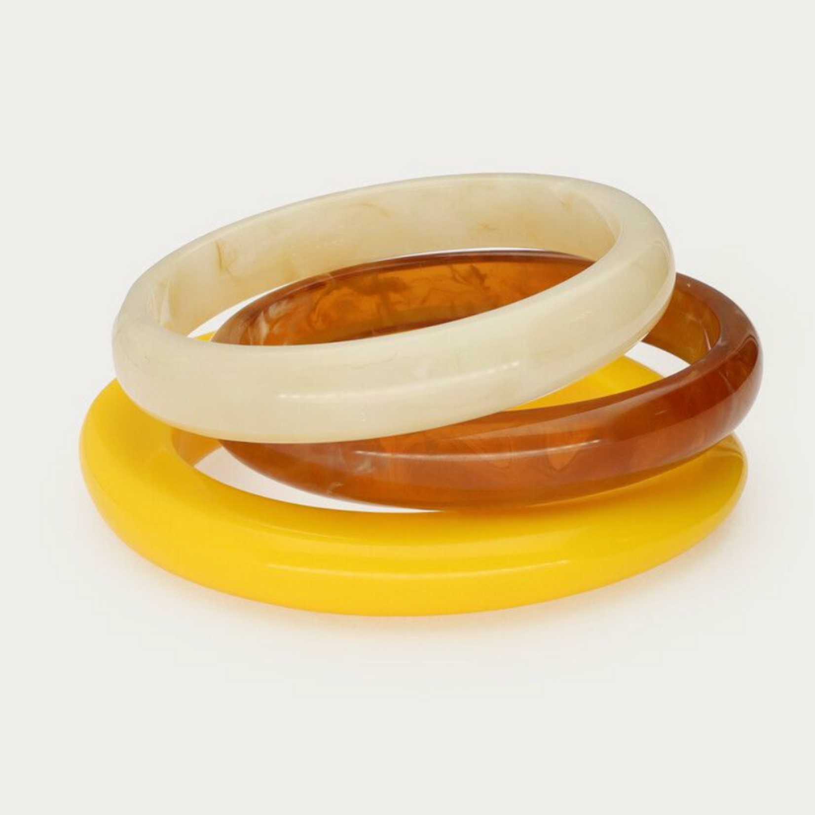 MY JEWELLERY MY JEWELLERY - Gele resin bangle set