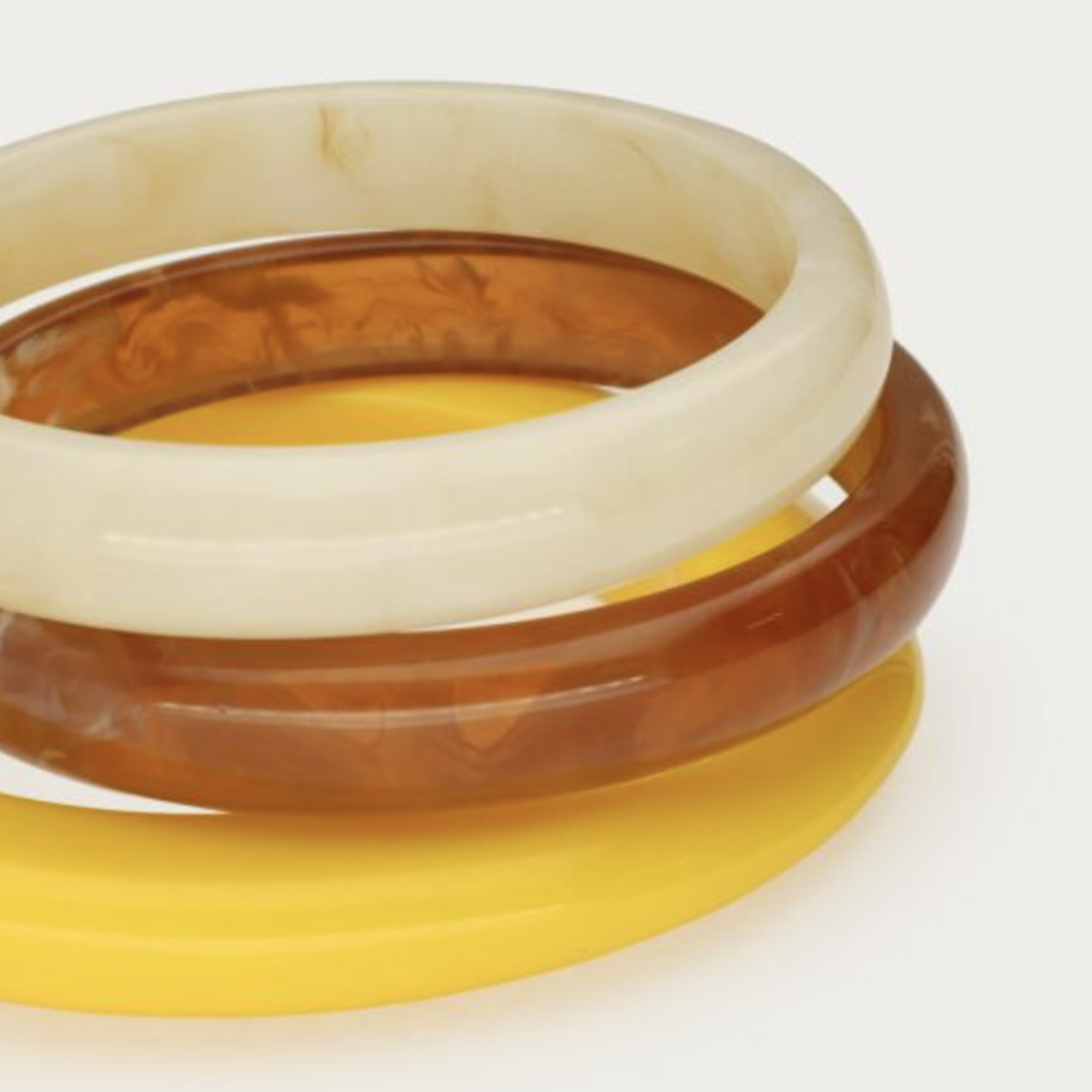 MY JEWELLERY MY JEWELLERY - Gele resin bangle set