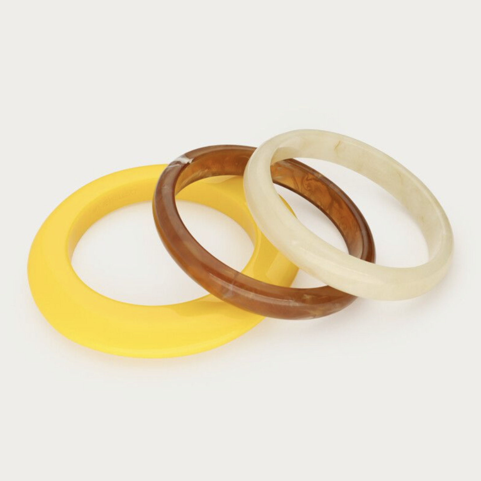 MY JEWELLERY MY JEWELLERY - Gele resin bangle set