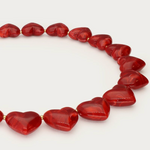 MY JEWELLERY MY JEWELLERY - Rode statement ketting met hartjes