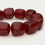MY JEWELLERY MY JEWELLERY - Burgundy statement armband met vierkante kralen