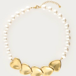 MY JEWELLERY MY JEWELLERY - Statement ketting met imitatieparels en hartjes