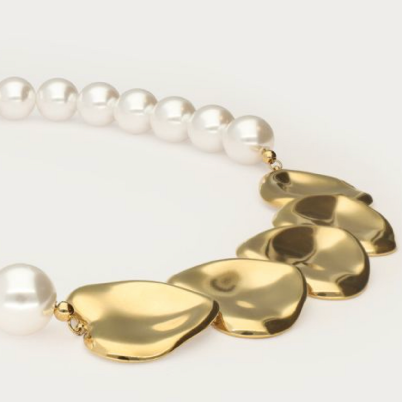 MY JEWELLERY MY JEWELLERY - Statement ketting met imitatieparels en hartjes