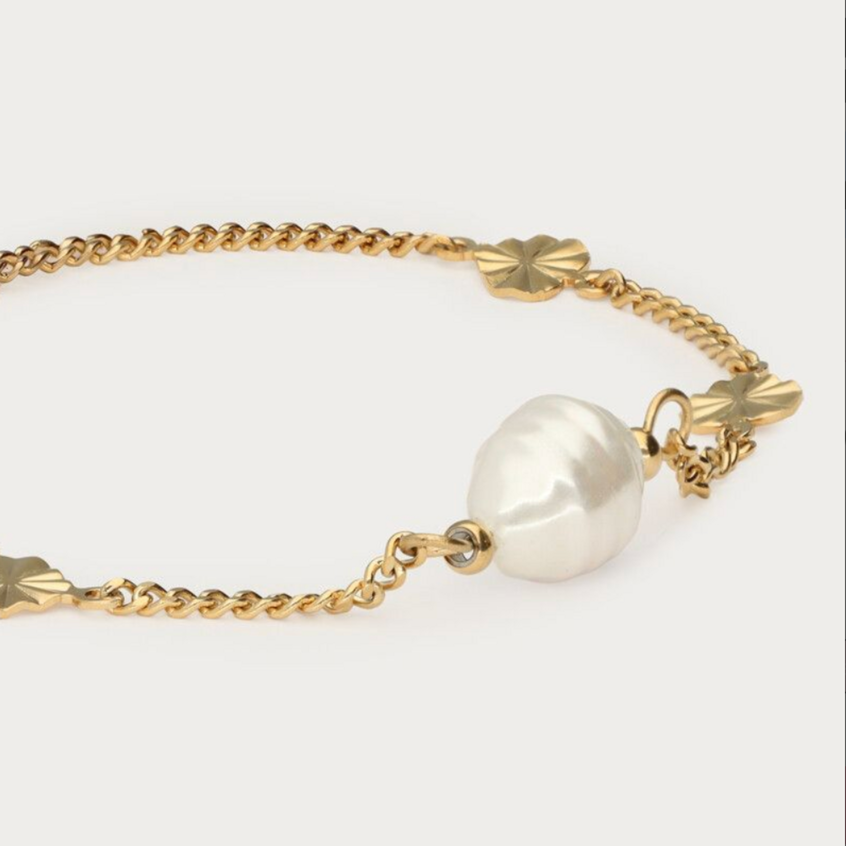 MY JEWELLERY MY JEWELLERY - Midnight armband met zoetwaterparel goud