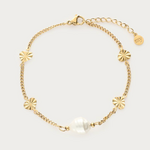 MY JEWELLERY MY JEWELLERY - Midnight armband met zoetwaterparel goud