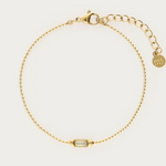 MY JEWELLERY MY JEWELLERY - Armband met peach steen goud