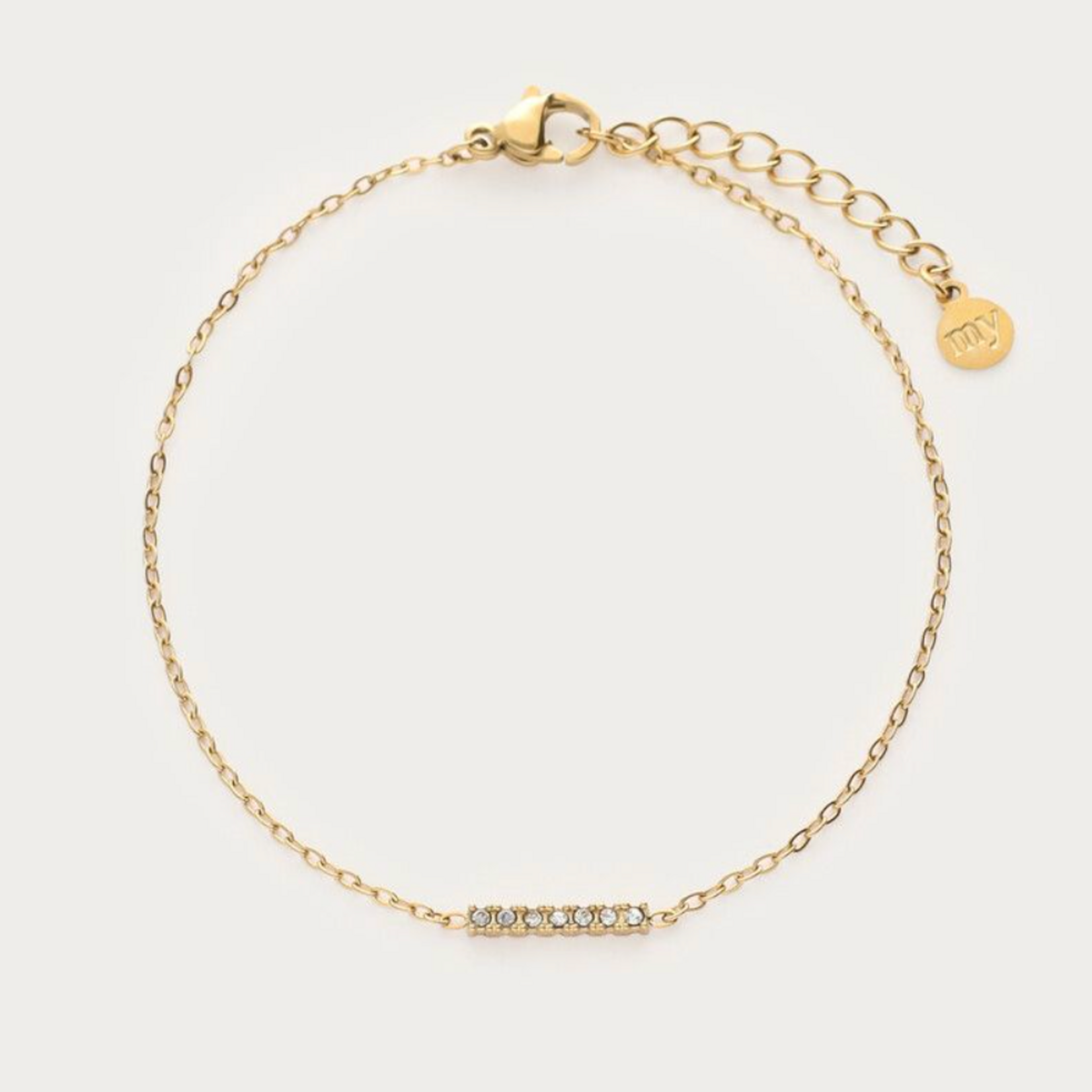 MY JEWELLERY MY JEWELLERY - Midnight armband met fijne strass goud