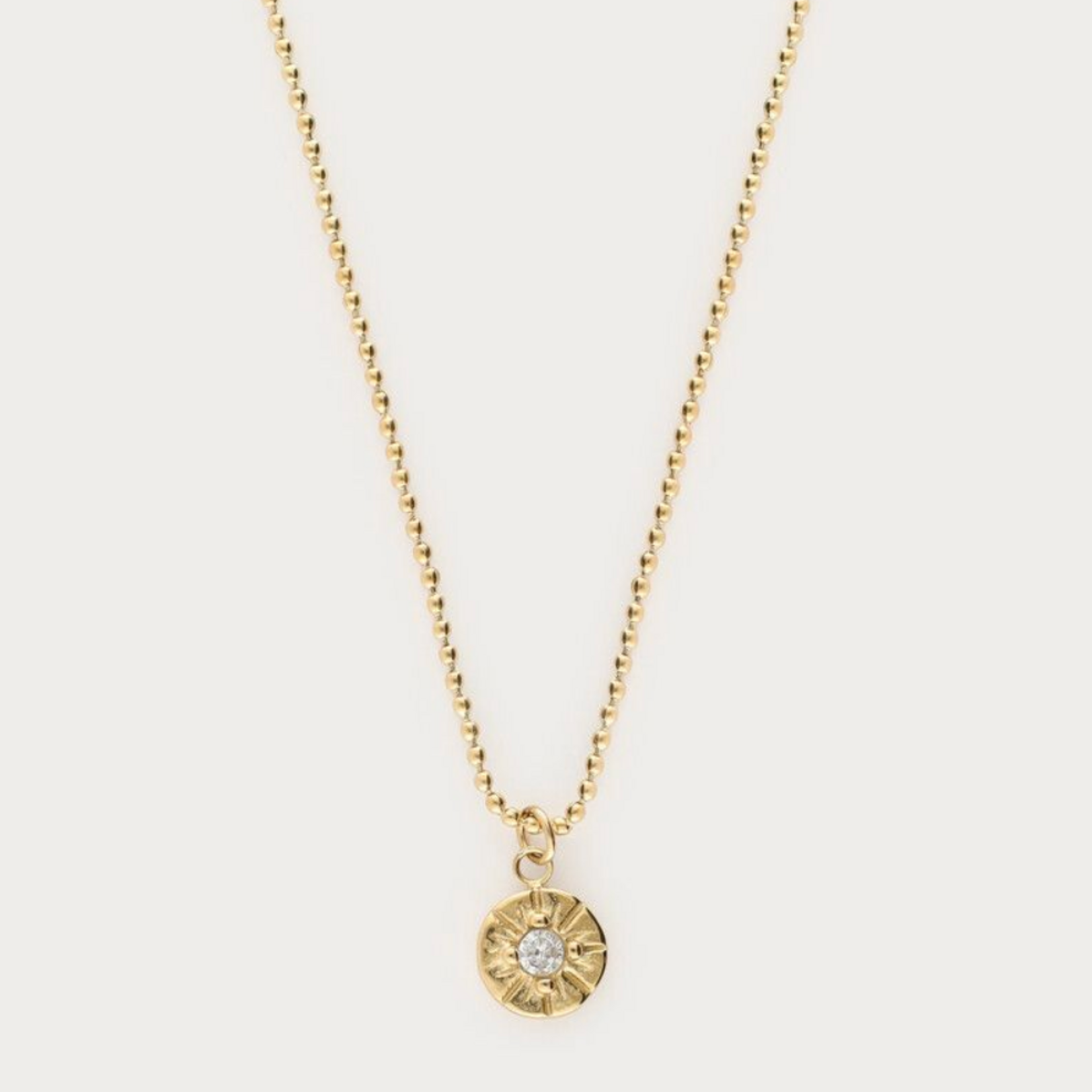 MY JEWELLERY MY JEWELLERY - Midnight ketting cirkel met strass goud