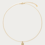 MY JEWELLERY MY JEWELLERY - Midnight ketting cirkel met strass goud