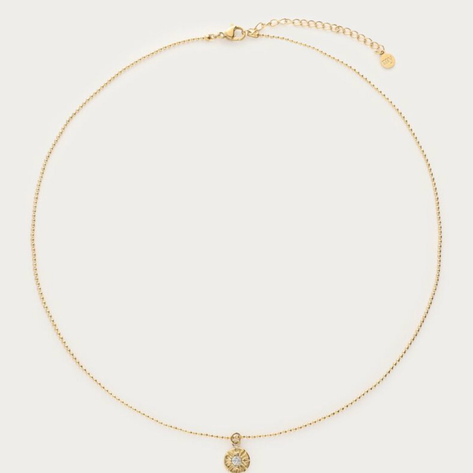 MY JEWELLERY MY JEWELLERY - Midnight ketting cirkel met strass goud