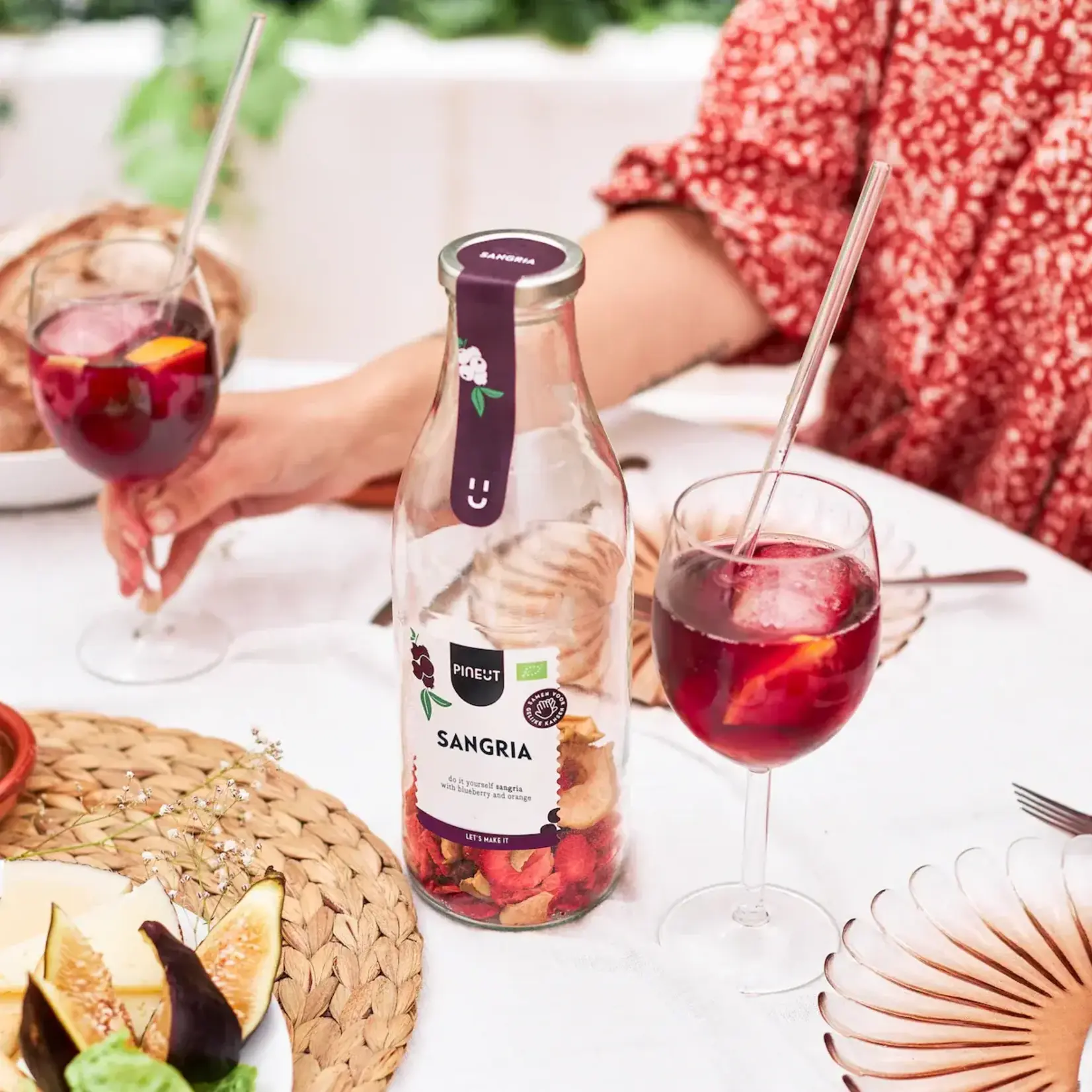 PINEUT PINEUT - Sangria maken BIO | Cocktailfles | Zomerse DIY-sangria