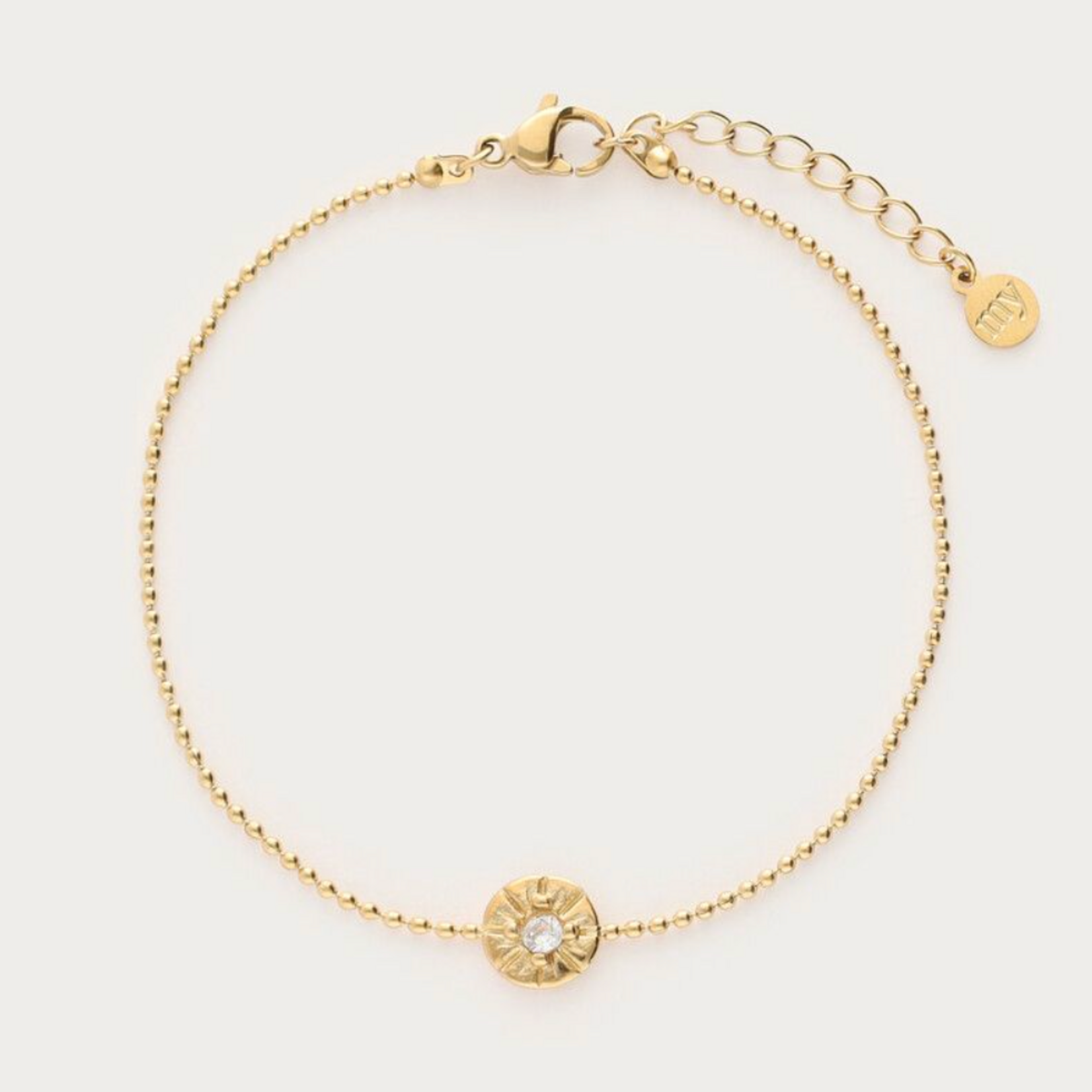 MY JEWELLERY MY JEWELLERY - Midnight armband cirkel met strass goud