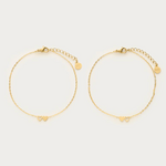 MY JEWELLERY MY JEWELLERY - Armbanden set twee hartjes goud
