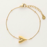 MY JEWELLERY MY JEWELLERY - Armband met hartje en bolletjes goud