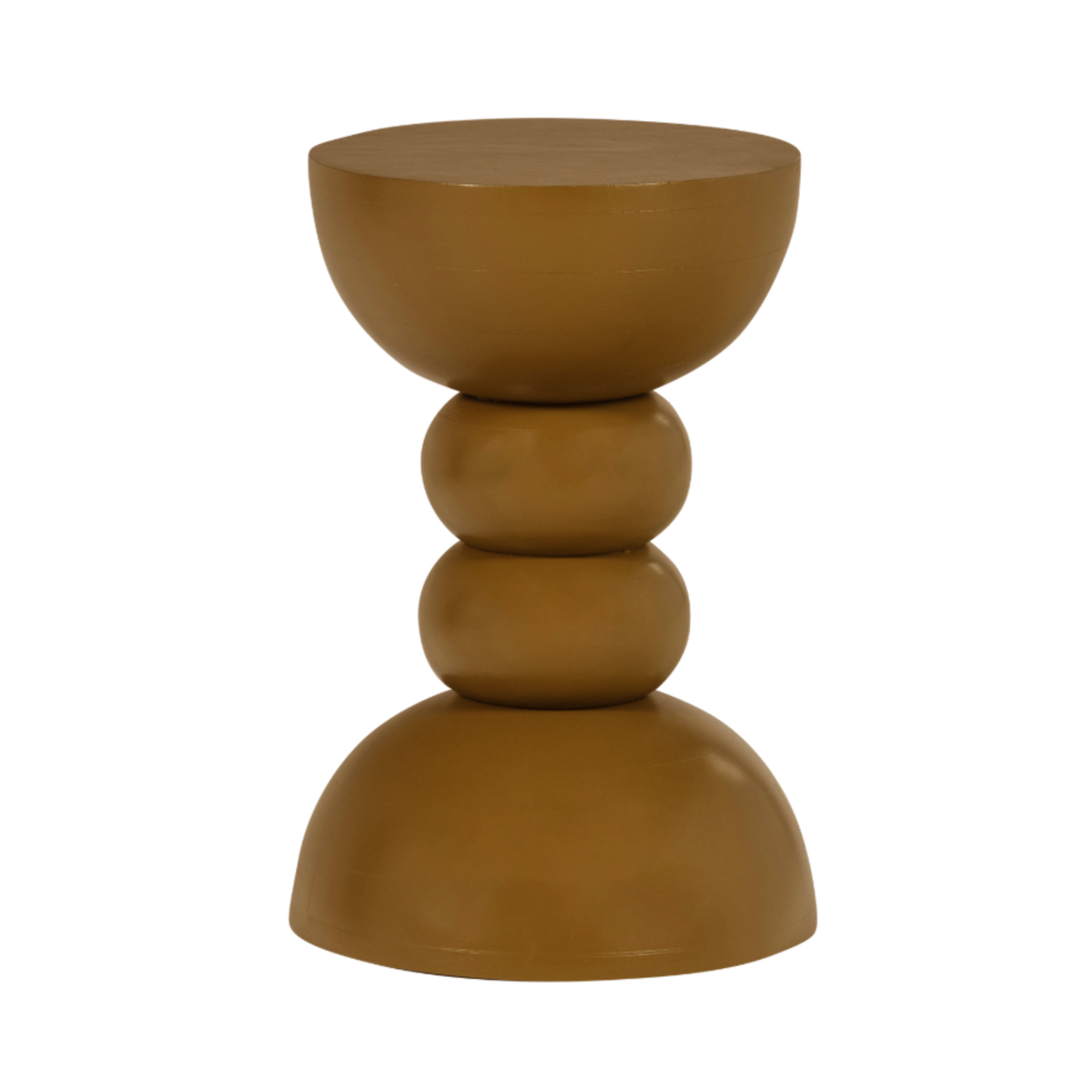 WOOOD EXCLUSIVE WOOOD - Bijzettafel Miel mangohout honing geel