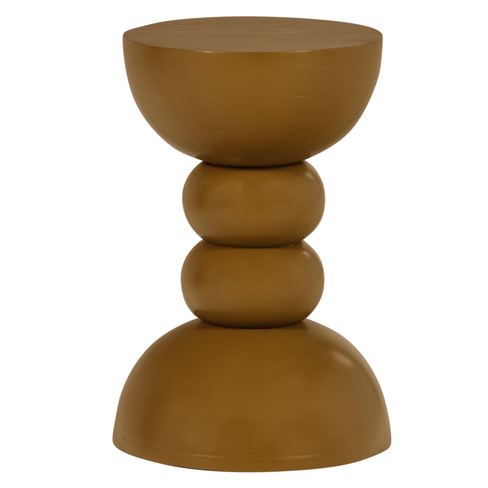 WOOOD EXCLUSIVE WOOOD - Bijzettafel Miel mangohout honing geel