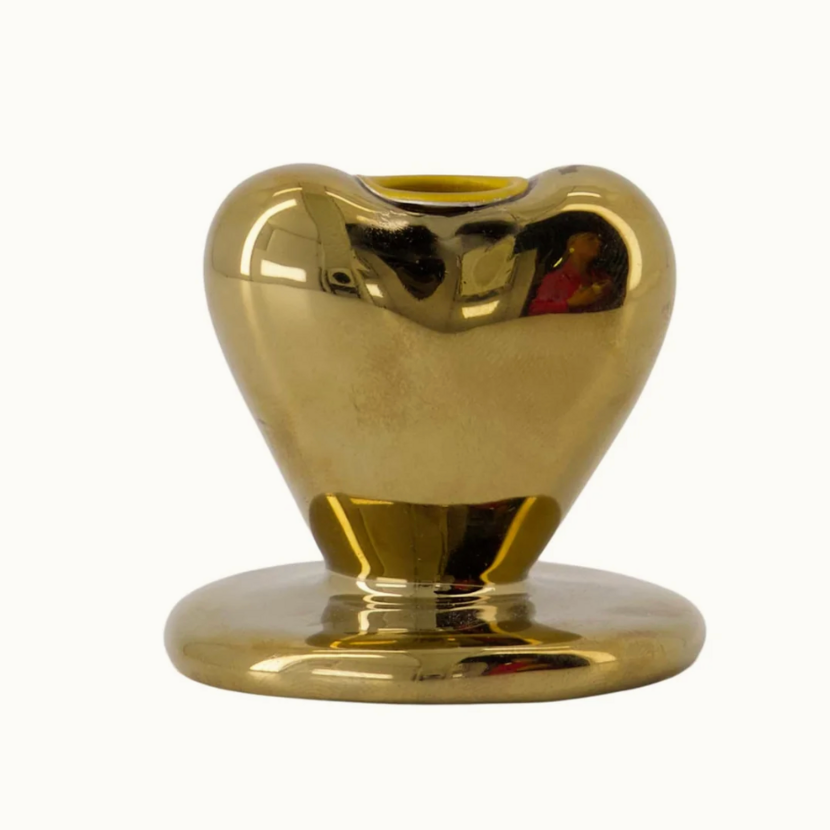 ZUSSS ZUSSS - Kandelaartje keramiek hart goud