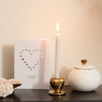 ZUSSS ZUSSS - Kandelaartje keramiek hart goud