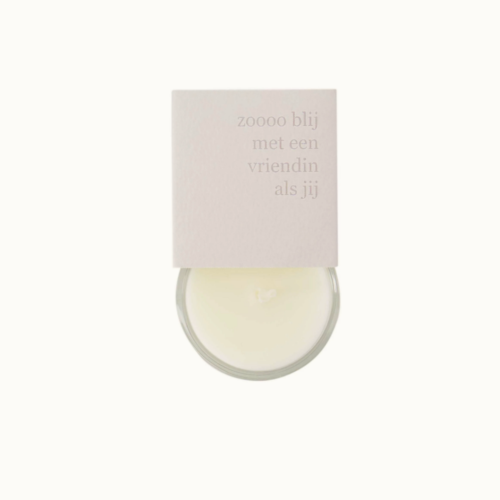 ZUSSS ZUSSS - Geurkaars in wikkel vriendin zand/lila