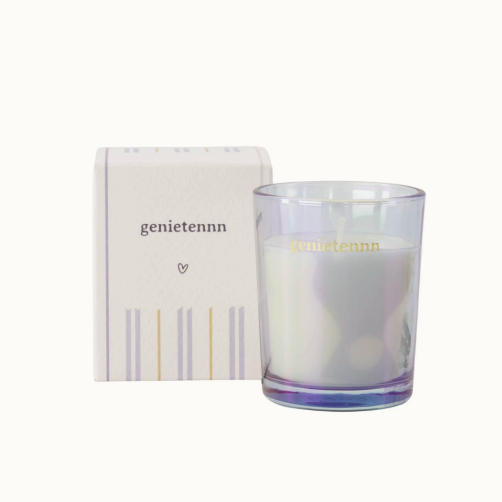 ZUSSS ZUSSS - Geurkaars glas in doosje genietennn blauw/oker