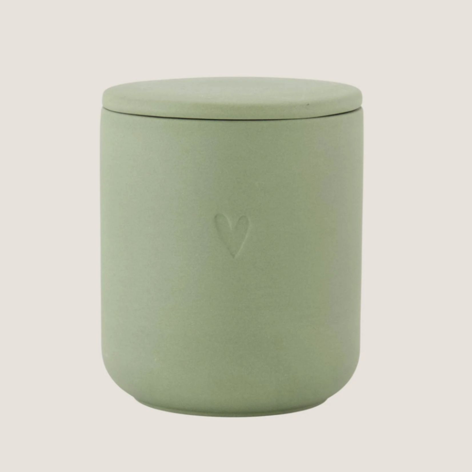 ZUSSS ZUSSS - Geurkaars keramiek hartje groen