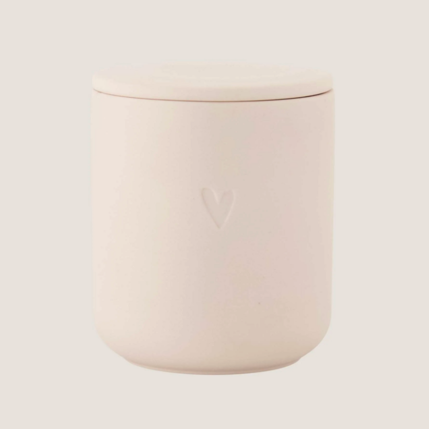 ZUSSS ZUSSS - Geurkaars keramiek hartje lichtroze