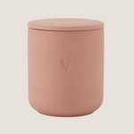 ZUSSS ZUSSS - Geurkaars keramiek hartje donkerroze