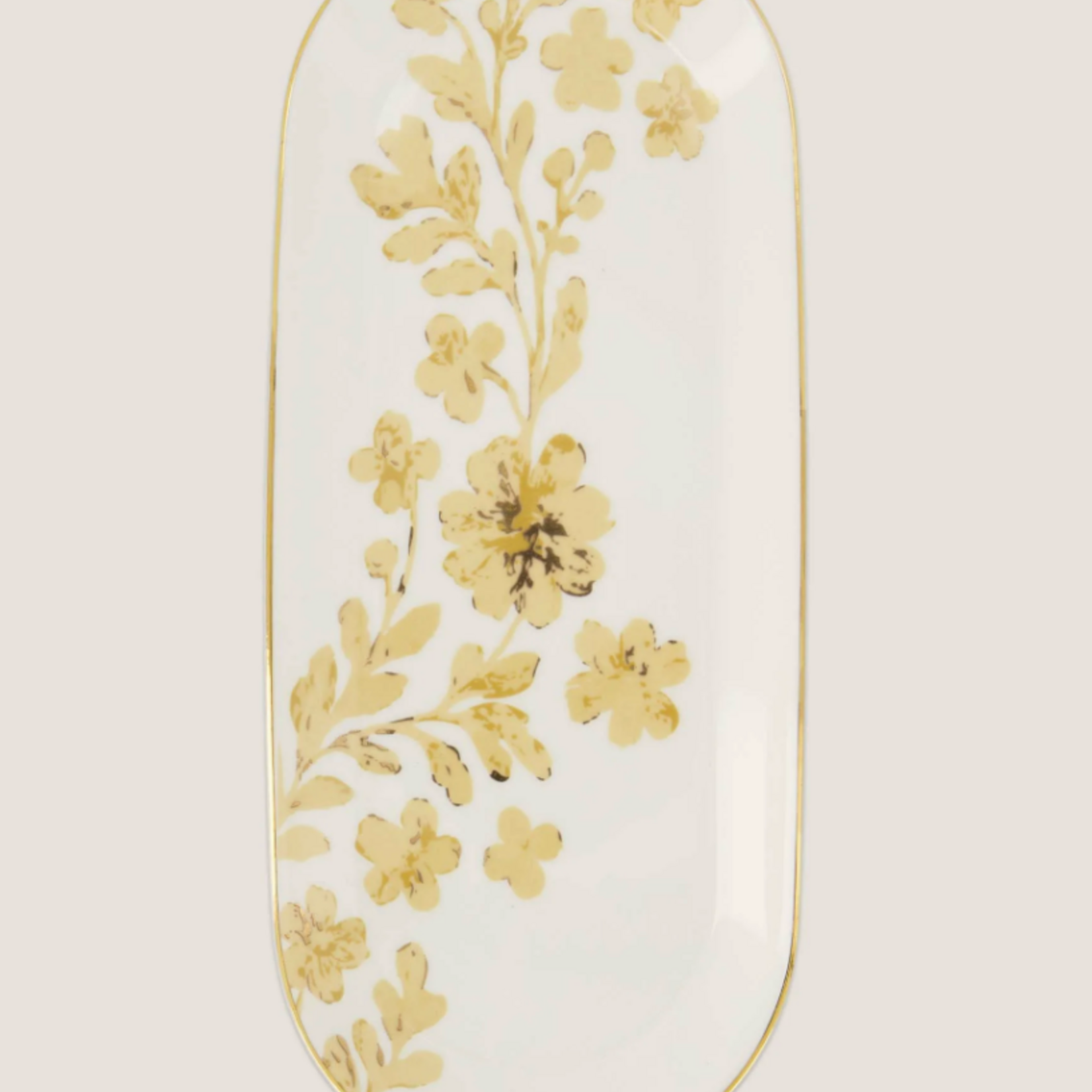 ZUSSS ZUSSS - Serveerschaal ovaal bloempatroon