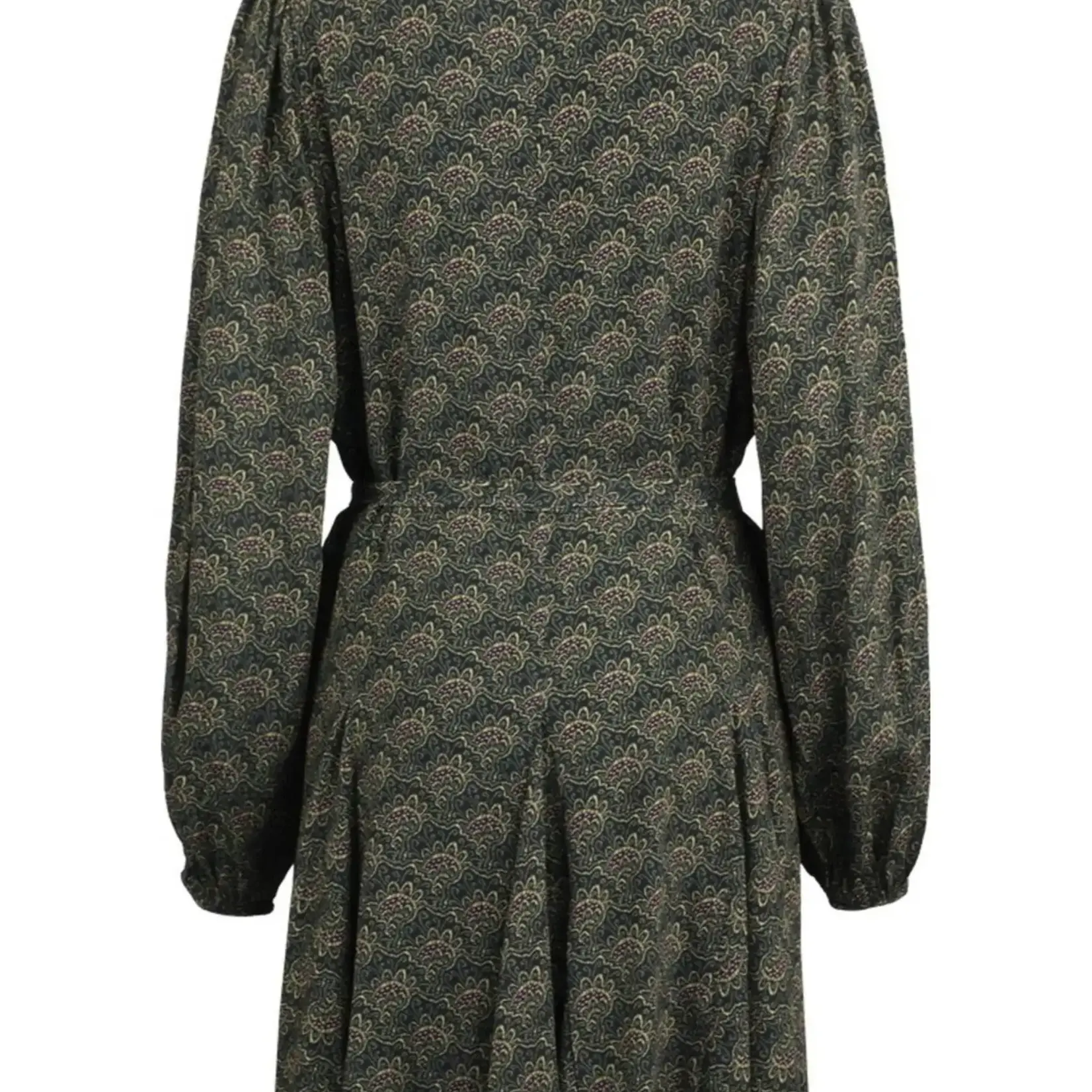 FLURESK FLURESK - Jurk palmer black/teagreen MAAT 38