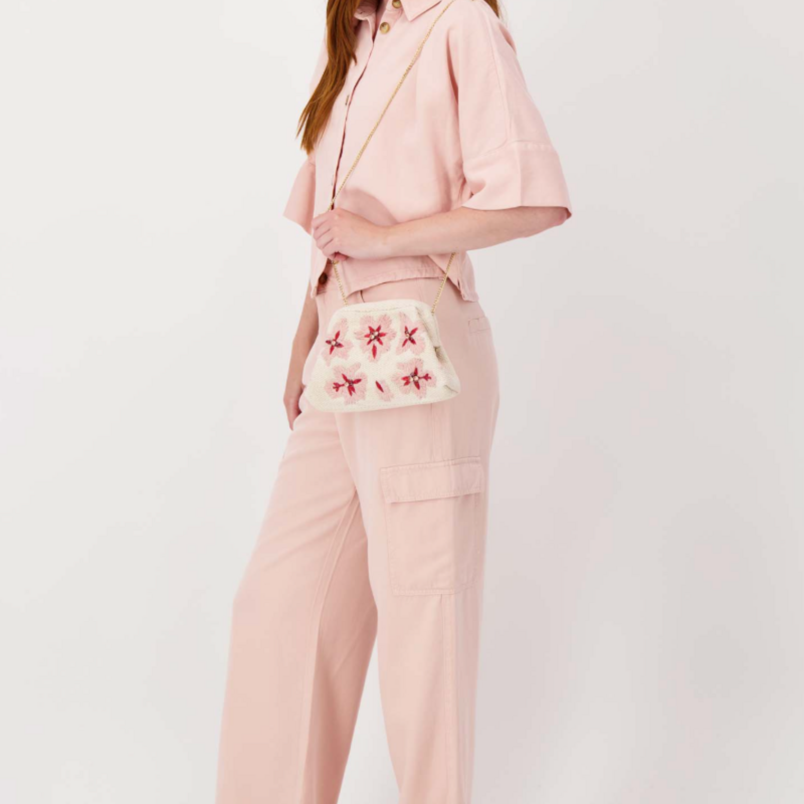 ZUSSS ZUSSS - Geborduurd bloem tasje