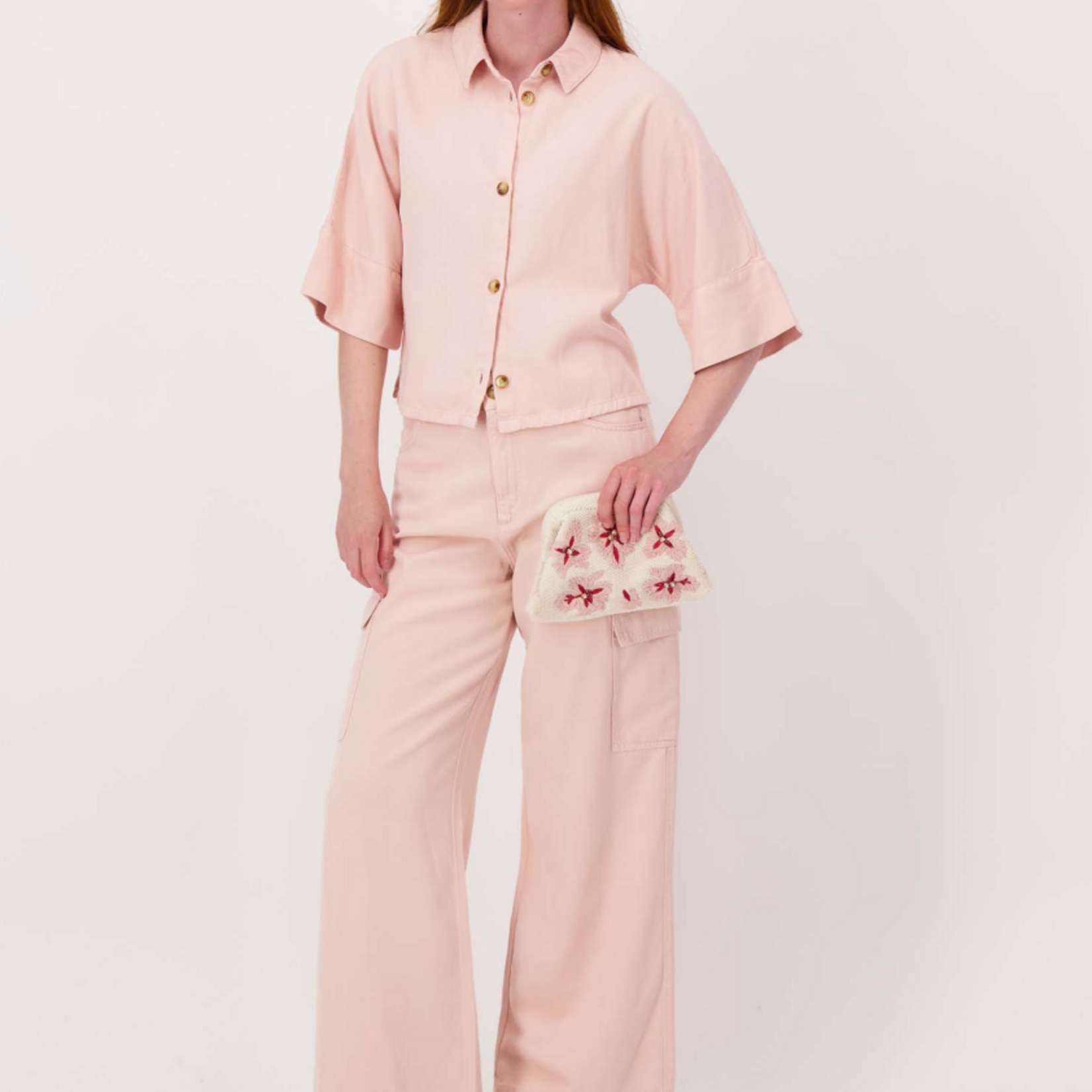 ZUSSS ZUSSS - Geborduurd bloem tasje