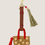 ZUSSS ZUSSS - Sleutel/tas hanger met gehaakt tasje  ash red