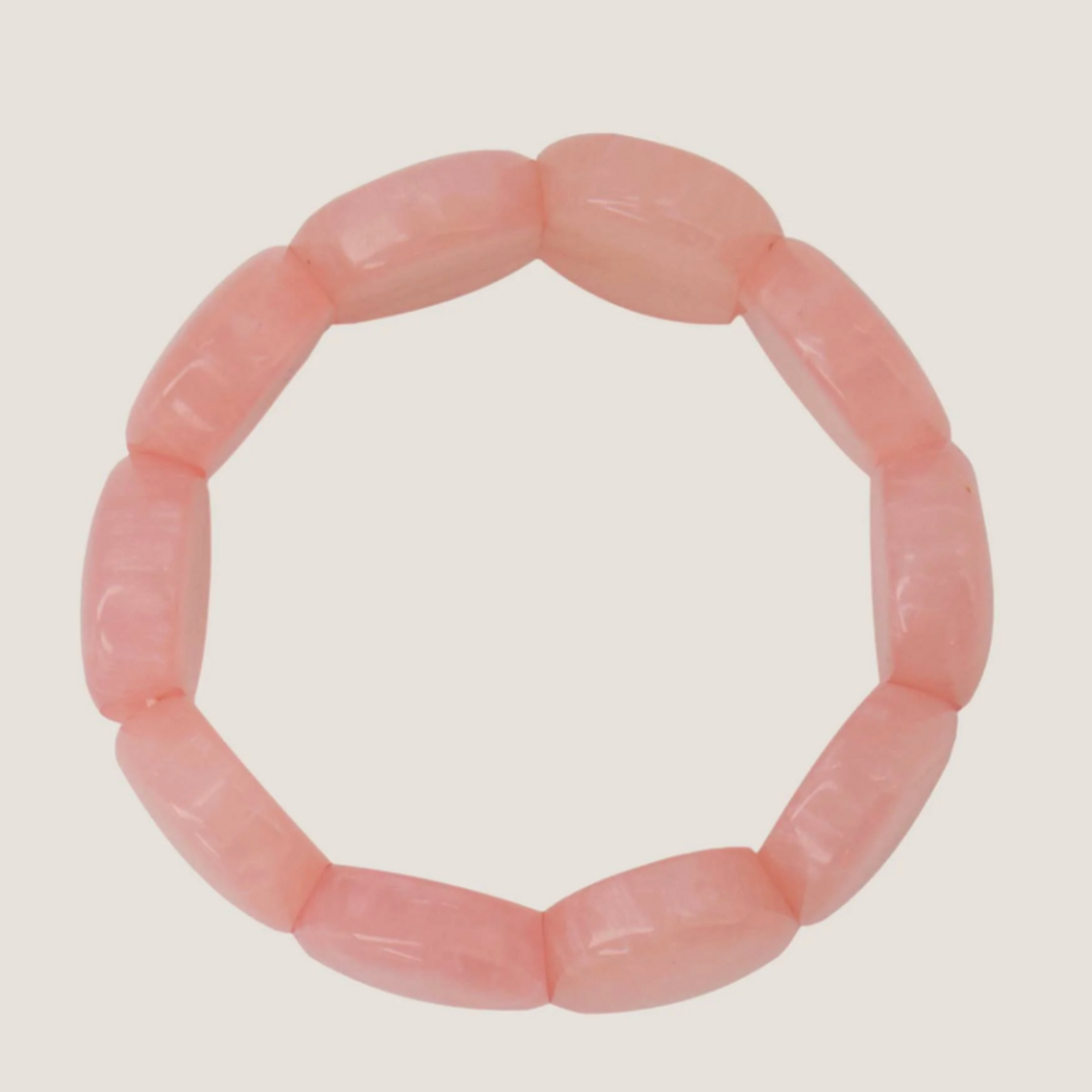 ZUSSS ZUSSS - Armband van kralen elastiek crispy pink