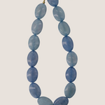 ZUSSS ZUSSS - Ketting van platte kralen cornflower blue