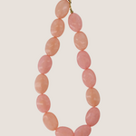 ZUSSS ZUSSS - Ketting van platte kralen crispy pink