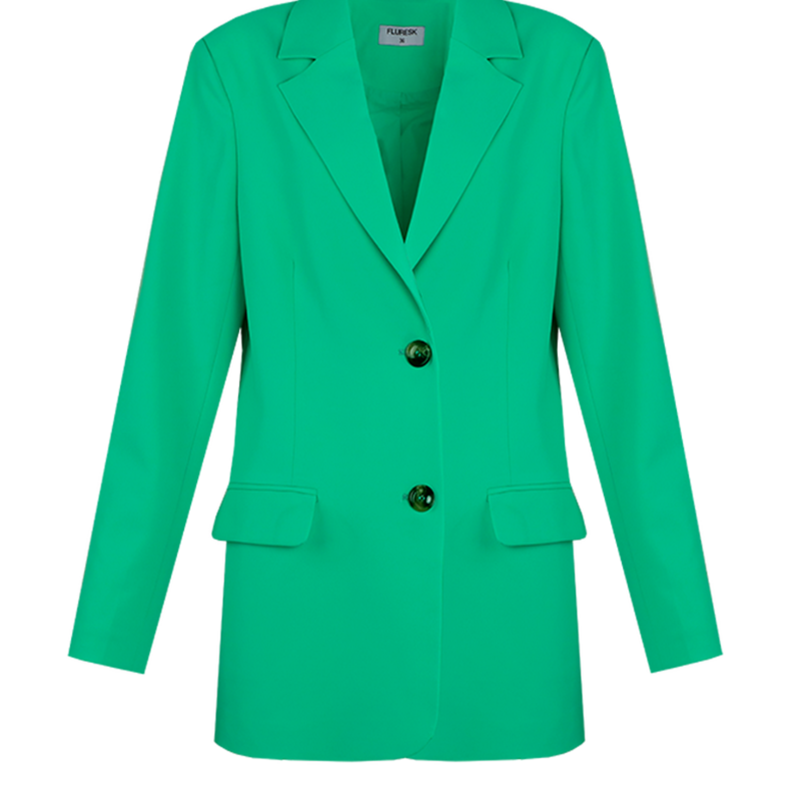 FLURESK FLURESK - Blazer Zera pu groen MAAT 42