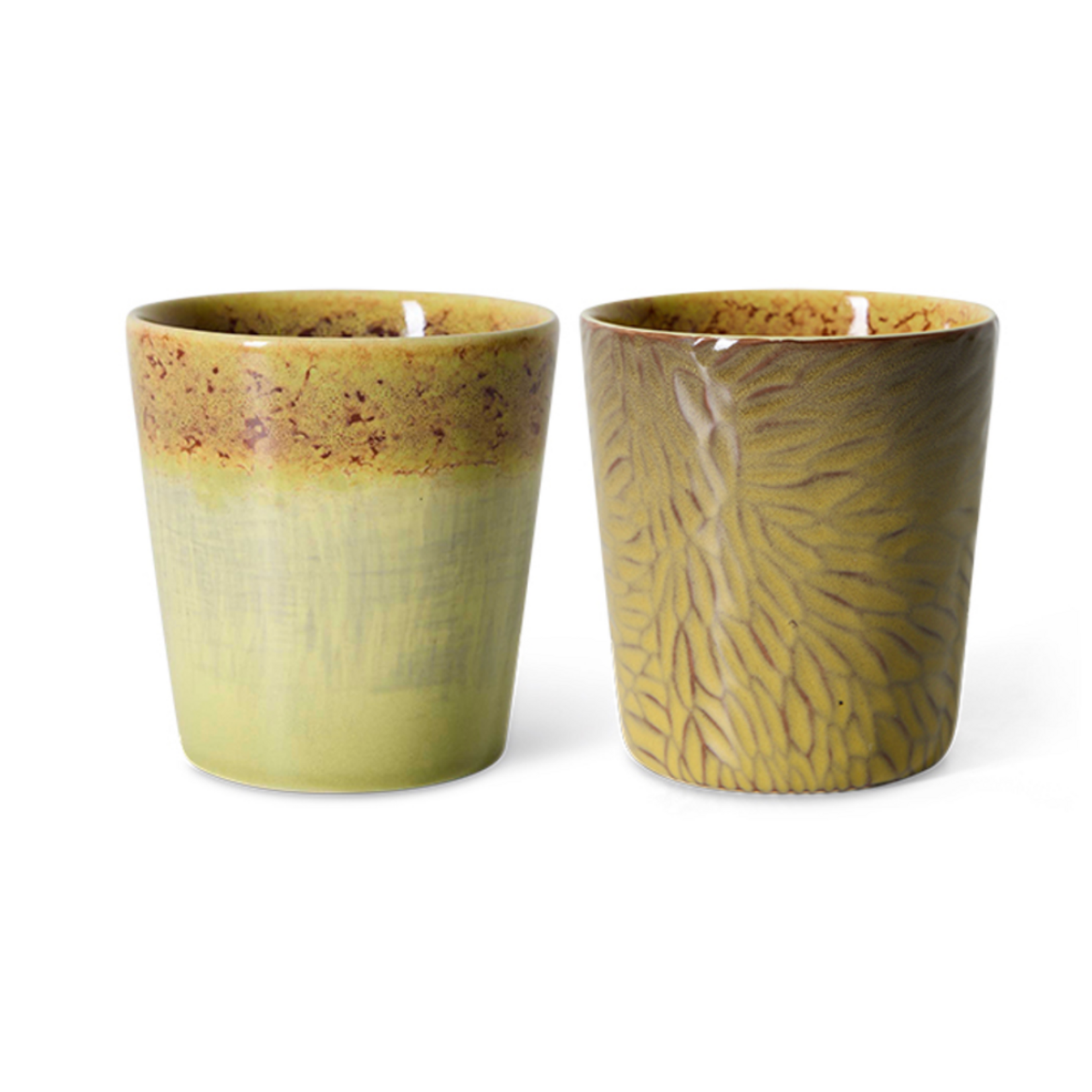 HKLIVING HKLIVING - Koffie mok set van 2 van Gogh sunflowers KST2001