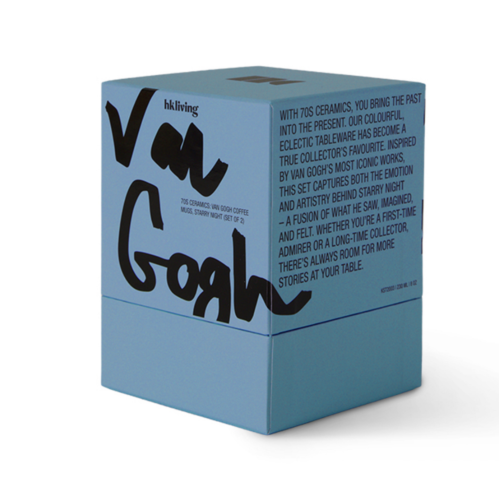 HKLIVING HKLIVING - koffiemok set van 2 van Gogh starry night kst2003