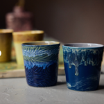 HKLIVING HKLIVING - Koffie mok set van 2 van Gogh starry night kst2003