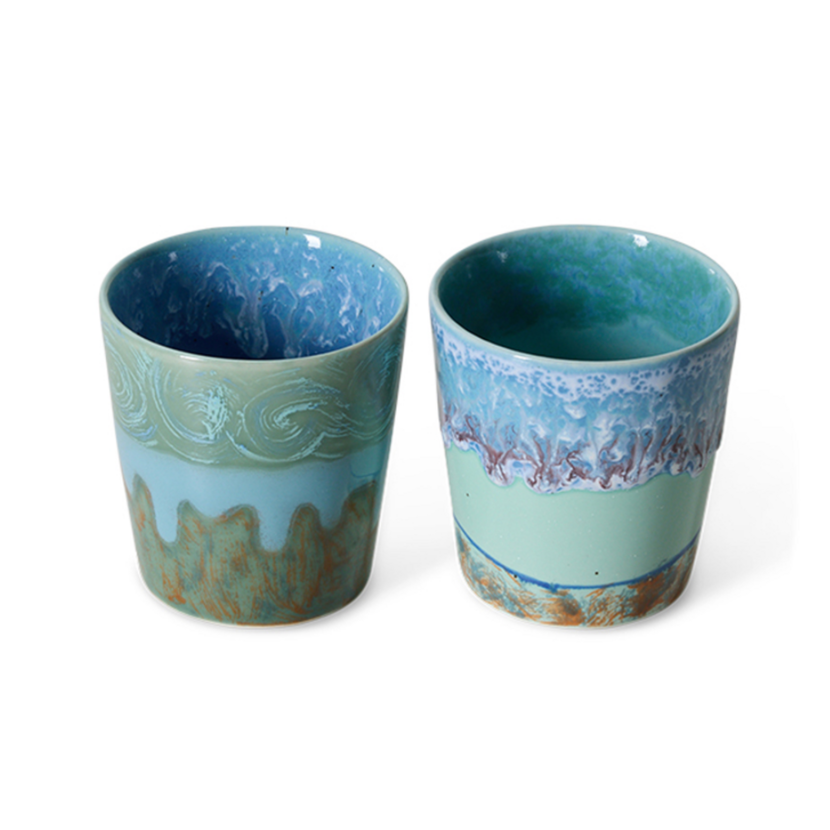 HKLIVING HKLIVING - Koffie mok van Gogh set van 2 zelf portret kst2002