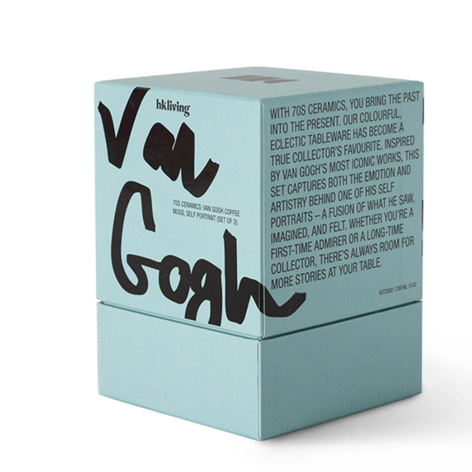 HKLIVING HKLIVING - Koffie mok van Gogh set van 2 zelf portret kst2002