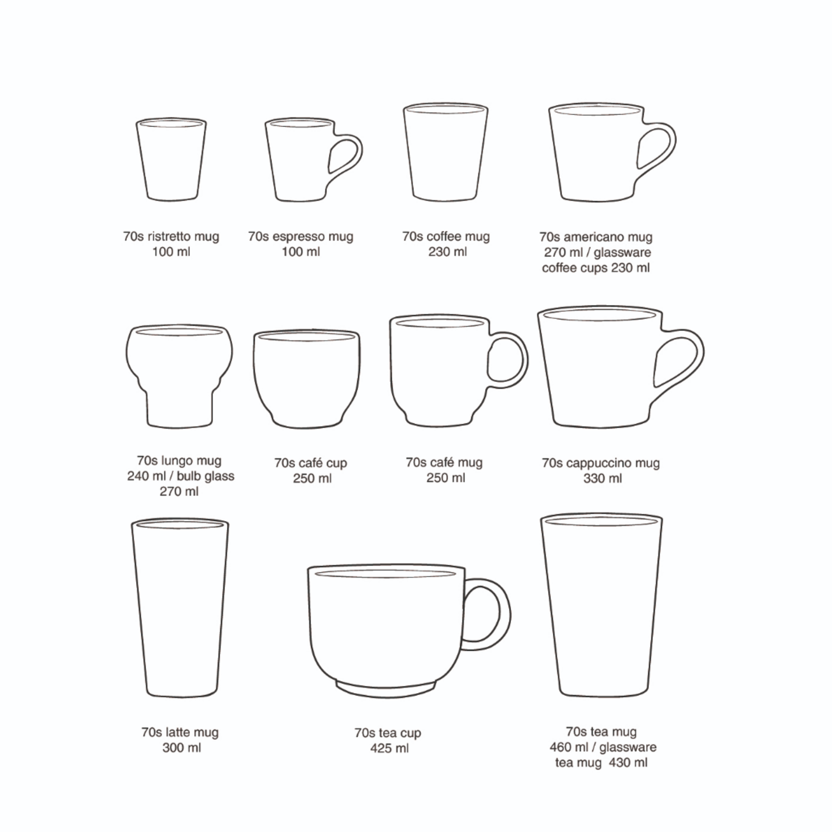 HKLIVING HKLIVING - 70's Koffie mok  rhubarb KST0235