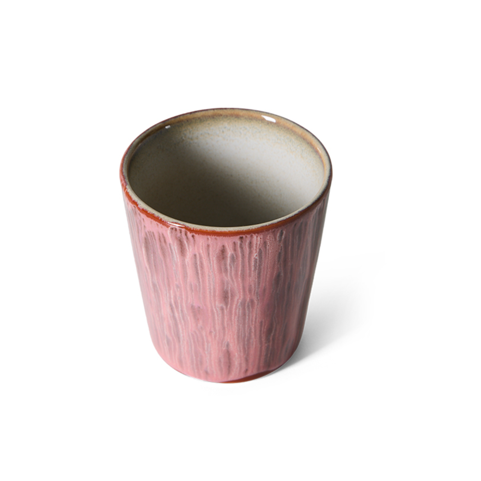 HKLIVING HKLIVING - 70's Koffie mok  rhubarb KST0235