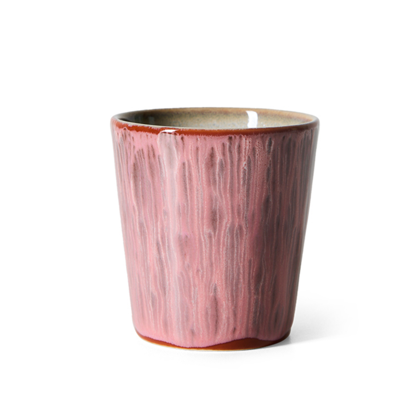 HKLIVING HKLIVING - 70's Koffie mok  rhubarb KST0235