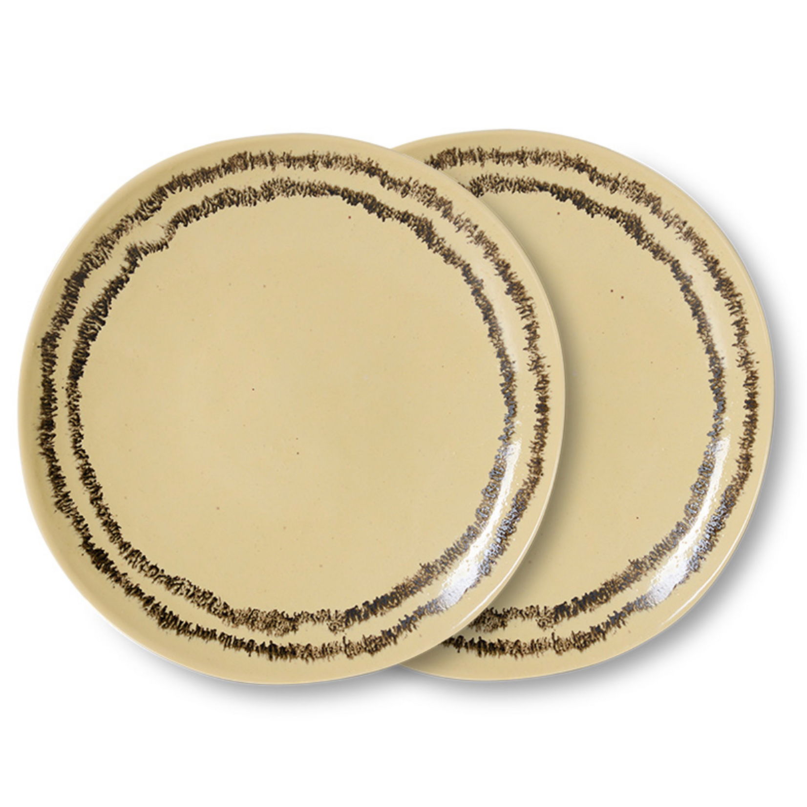 HKLIVING HKLIVING - 70's Ontbijt bord vanille KST0212